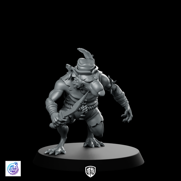 Knife Fighter Rat Miniature Sneaky Rogue Dagger
