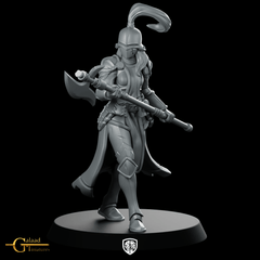 Knight 05 Miniature Halberd Knight Female Armour - Galaad - We Print Miniatures