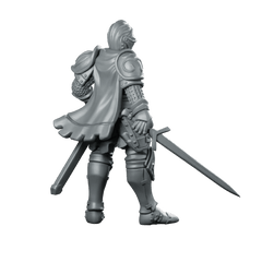 Knight Miniature Armoured Knight Swordsman - Galaad - We Print Miniatures