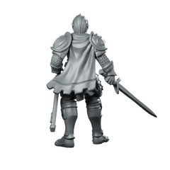 Knight Miniature Armoured Knight Swordsman - Galaad - We Print Miniatures