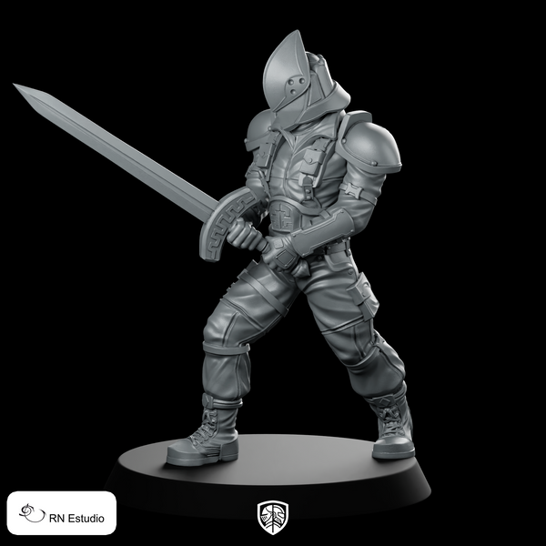 Knight Of The Order Miniature Armoured Swordsman