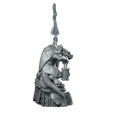 Kobold Merchant Miniature Ratfolk Shaman Miniature 360 Spin 03