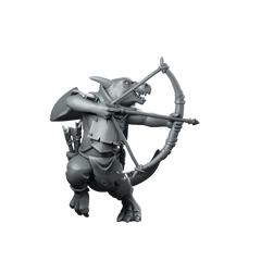Kobolds Ranged B Miniature Ratfolk Archer Miniature 360 Spin 01
