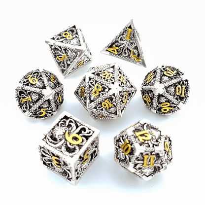 Kraken's Fate | Hollow Metal Dice | 7 Piece Set - Tabletop Dominion - We Print Miniatures