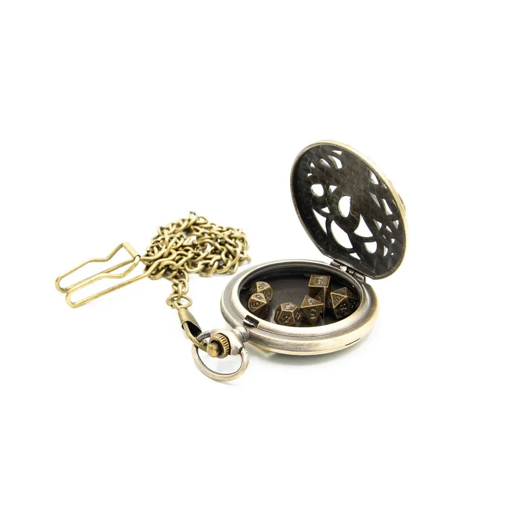 Kraken's Keepsake | Pocket Watch Case | Ancient Gold - Tabletop Dominion - We Print Miniatures