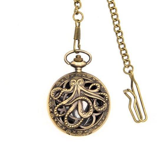 Kraken's Keepsake | Pocket Watch Case | Ancient Gold - Tabletop Dominion - We Print Miniatures
