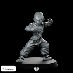 Krillin Warrior Miniature Anime Martial Artist Fighter