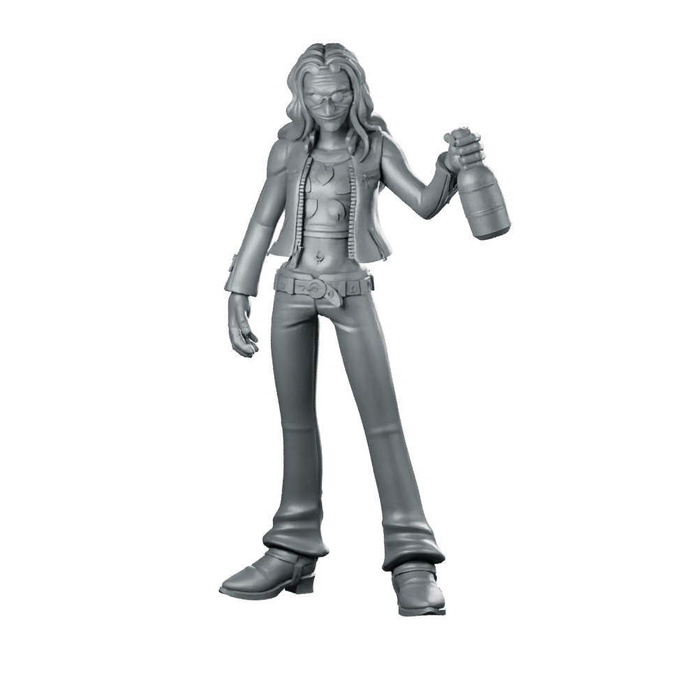 Kureha Miniature Retro Flask Adventurer Hero JRPG - RN Estudio - We Print Miniatures