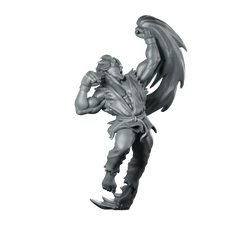 Street Fighter Kyle Miniature Martial Artist Hero Miniature 360 Spin 01