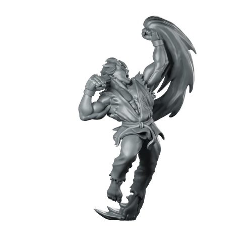 Street Fighter Kyle Miniature Martial Artist Hero Miniature 360 Spin 01