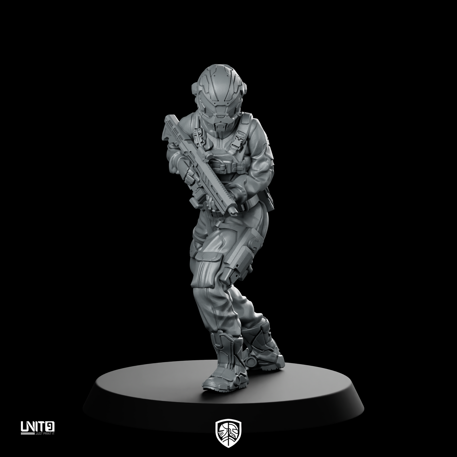 Lace Cyberpunk Soldier Cyberpunk Miniature Armoured Machinegunner