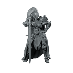 Lady Guinevere Miniature Armoured Knight Paladin Hero - Haito - We Print Miniatures