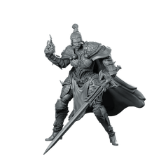Lady Isolde Miniature Armored Knight Paladin Hero - Haito - We Print Miniatures