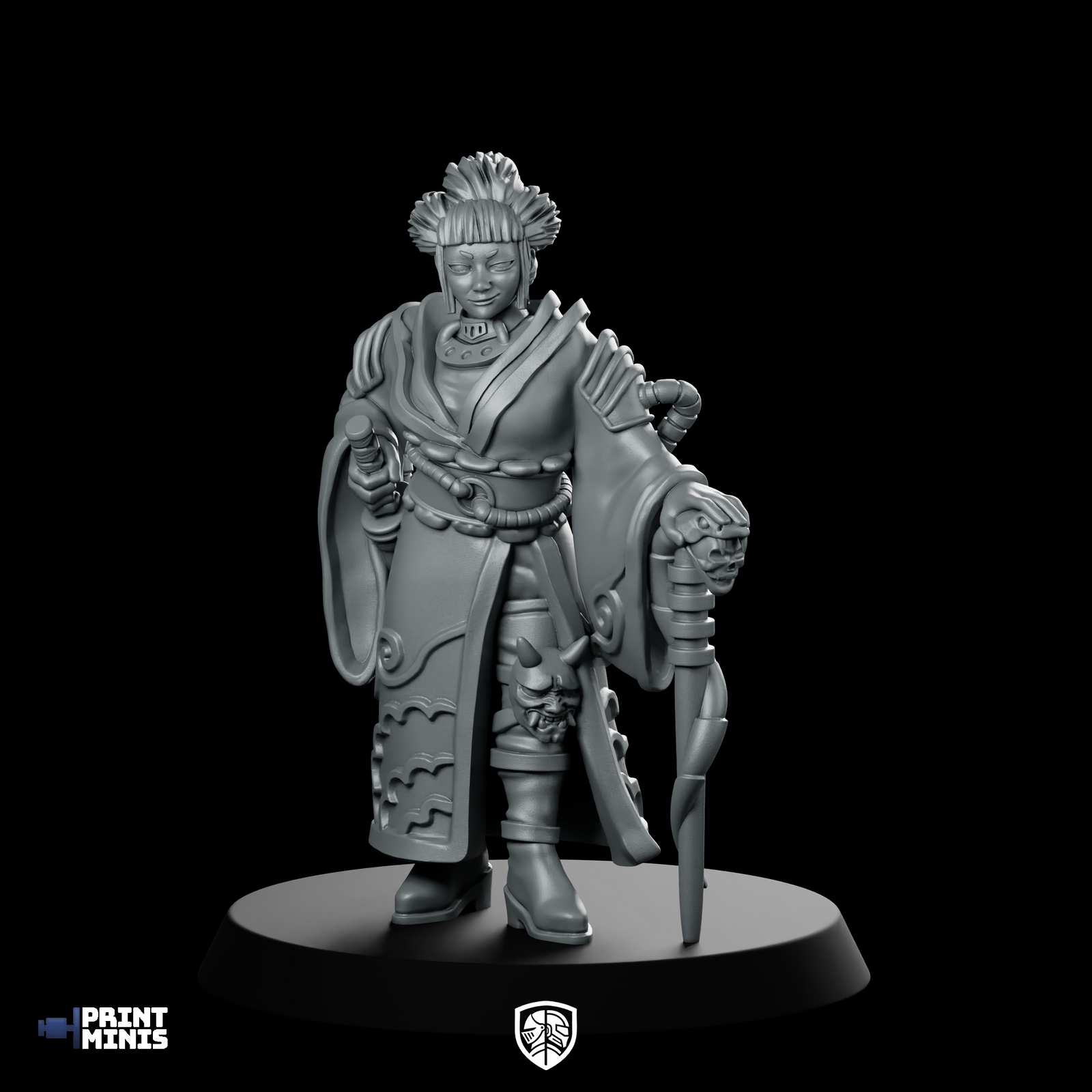 Lady Keiko No Staff Miniature Cyberpunk Noble