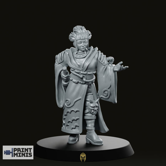 Lady Keiko No Staff Miniature - We Print Miniatures