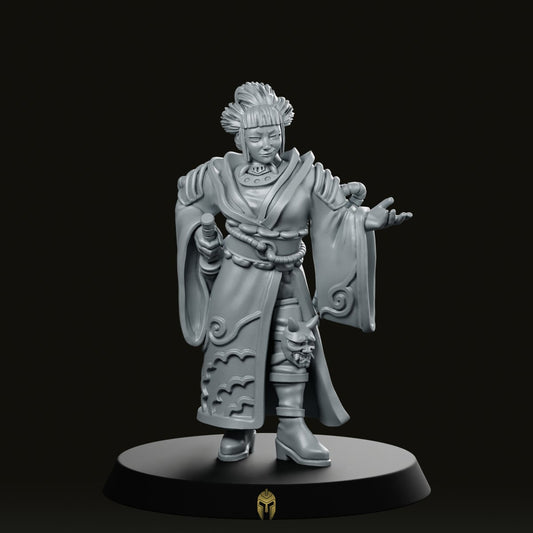 Lady Keiko No Staff Miniature - We Print Miniatures