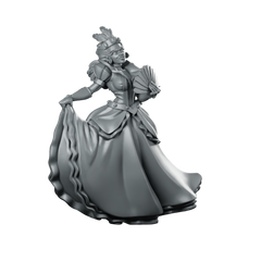 Lady Sofia Showing Up Miniature Noblewoman Ballroom Miniature 360 Spin 01