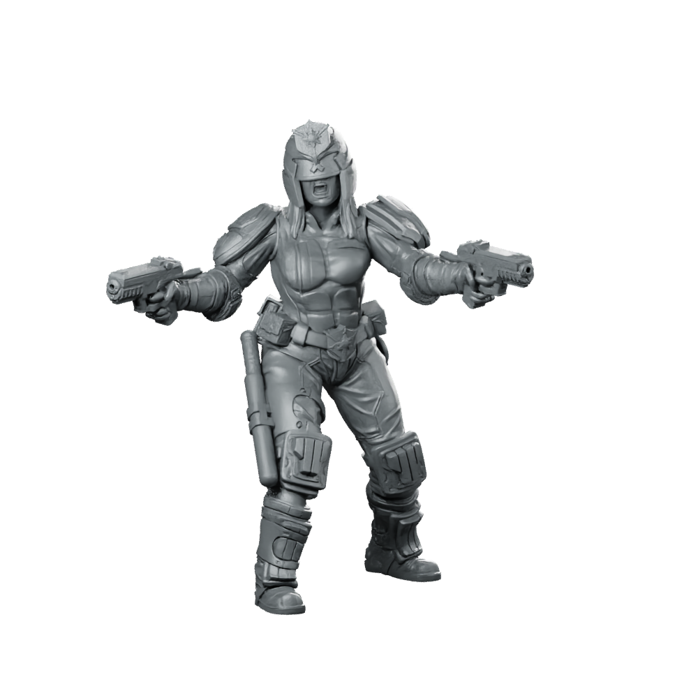 Lady Upholder Halina Miniature Sci-Fi Enforcer Heroine Miniature 360 Spin 01