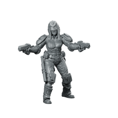 Lady Upholder Halina Miniature Sci-Fi Enforcer Heroine Miniature 360 Spin 01