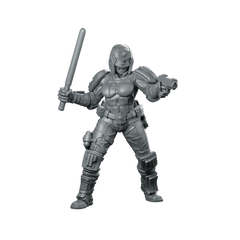 Lady Upholder Jowana Miniature Sci-Fi Enforcer Heroine Miniature 360 Spin 01