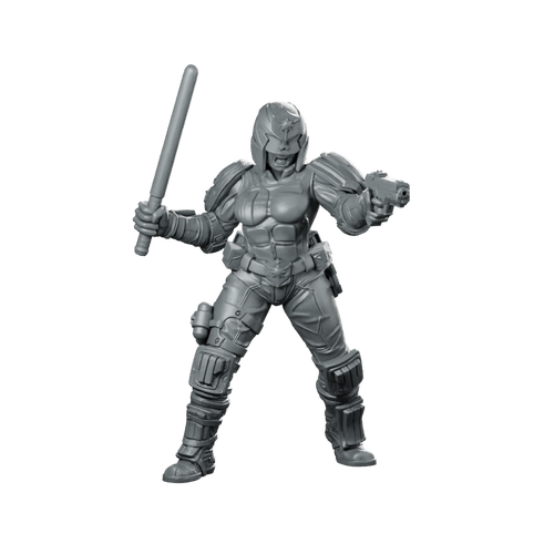 Lady Upholder Jowana Miniature Sci-Fi Enforcer Heroine Miniature 360 Spin 01