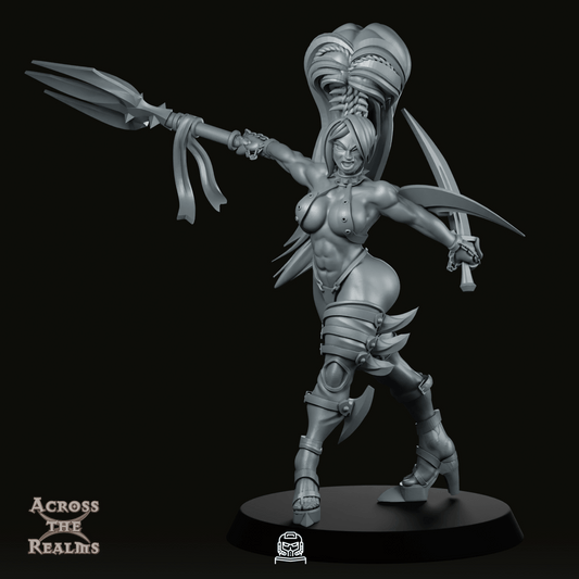 Laila The Arch Hag Front Miniature - Across The Realms - We Print Miniatures