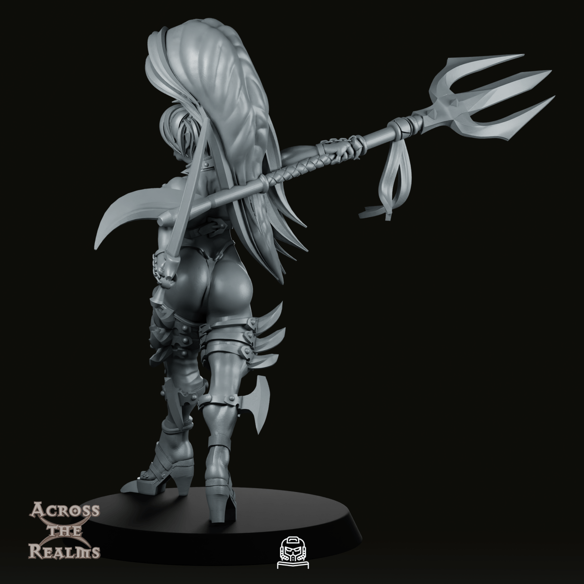 Laila The Arch Hag Front Miniature - Across The Realms - We Print Miniatures