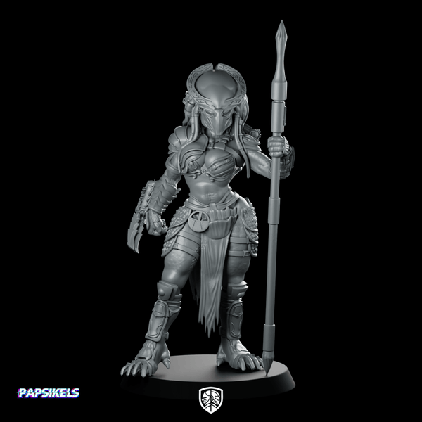 Lanika Elite Vixen Skull Hunter Sergio Clan Miniature - Papsikels Miniatures - We Print Miniatures