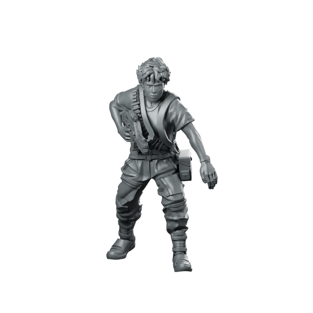 War Captain Imperator Lannie Rebel Sharpshooter Miniature 360 Spin 01