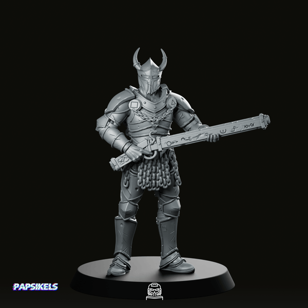 Lardizabal Hell Knight 2 Miniature - Papsikels Miniatures - We Print Miniatures
