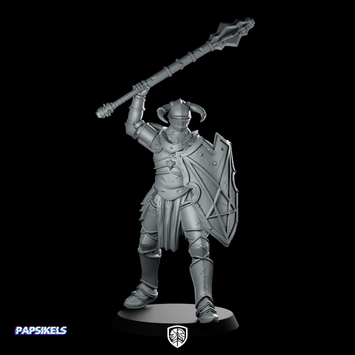 Lardizabal Hell Knight 3 Miniature Armored Shieldbearer