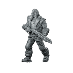 Lars “Warbeat” Halden Pose1 Miniature Cybernetic Mercenary Miniature 360 Spin 01