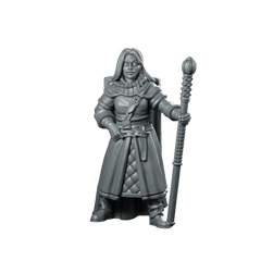 Lawful Hero Miniature Noble Paladin Staff Judge - Vae Victis - We Print Miniatures