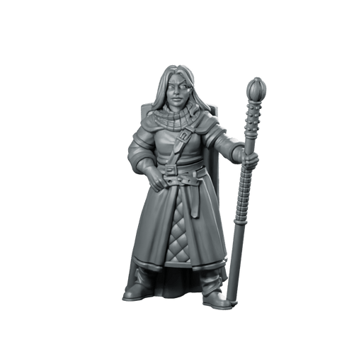 Lawful Hero Miniature Noble Paladin Staff Judge - Vae Victis - We Print Miniatures