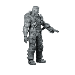 Lawrence Barrette 3 Miniature Sci - Fi Armored Soldier Hero - Papsikels Miniatures - We Print Miniatures
