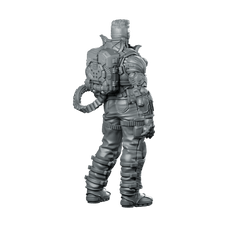 Lawrence Barrette 3 Miniature Sci - Fi Armored Soldier Hero - Papsikels Miniatures - We Print Miniatures