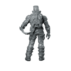 Lawrence Barrette 3 Miniature Sci - Fi Armored Soldier Hero - Papsikels Miniatures - We Print Miniatures