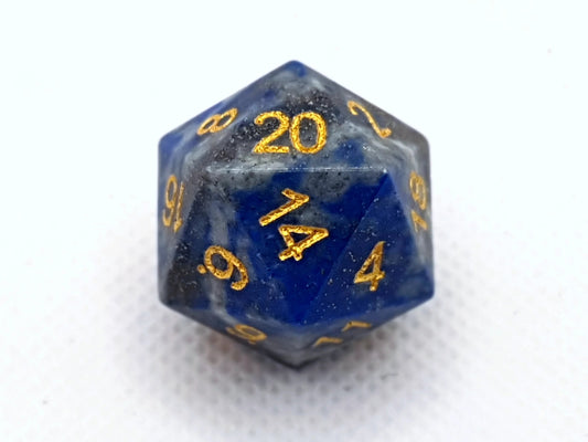 Lazurite | Natural Gemstone | 7 Piece Set - Tabletop Dominion - We Print Miniatures