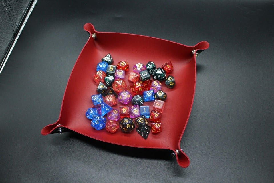 Legends Mat | Folding Dice Tray | Vegan Leather - Tabletop Dominion - We Print Miniatures