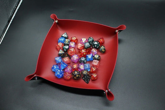 Legends Mat | Folding Dice Tray | Vegan Leather - Tabletop Dominion - We Print Miniatures