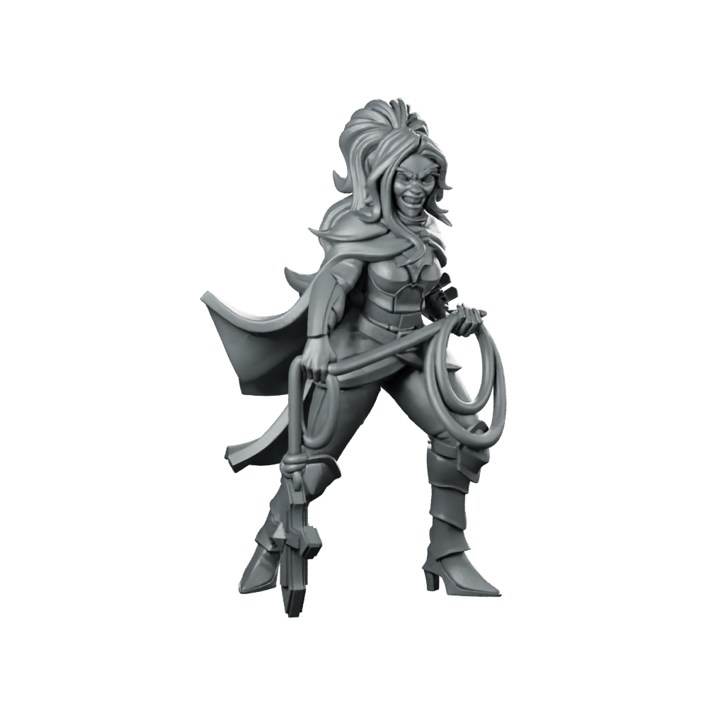 Leila Adlon Vampire Hunter Miniature Lasso Female Adventurer Miniature 360 Spin 01