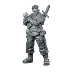 Letho Miniature Rogue Swordsman Miniature 360 Spin 01