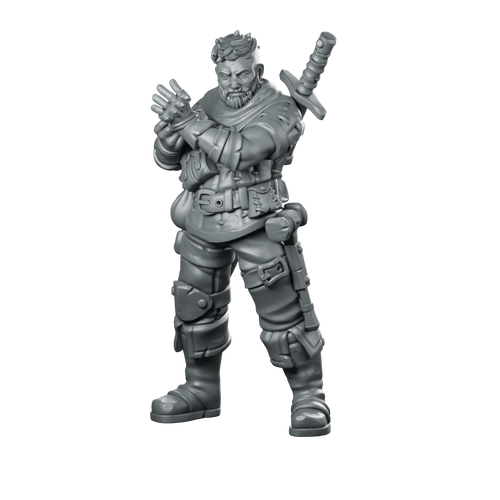 Letho Miniature Rogue Swordsman Miniature 360 Spin 01