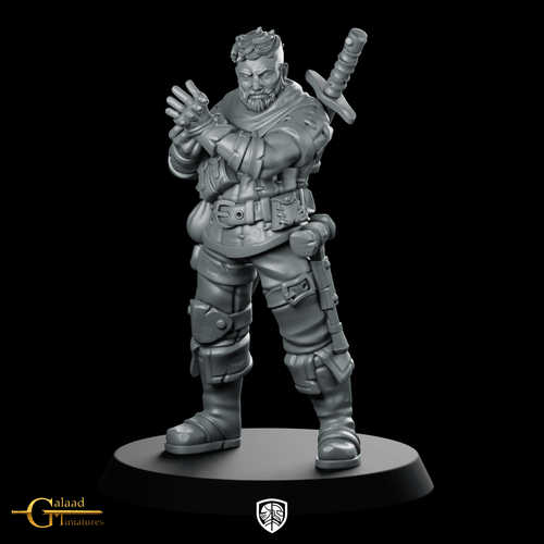 Letho Miniature Rogue Swordsman - Galaad - We Print Miniatures