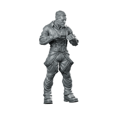Liam Deadlock Murphy 01 Miniature Cyberpunk Tactical Operative Miniature 360 Spin 01
