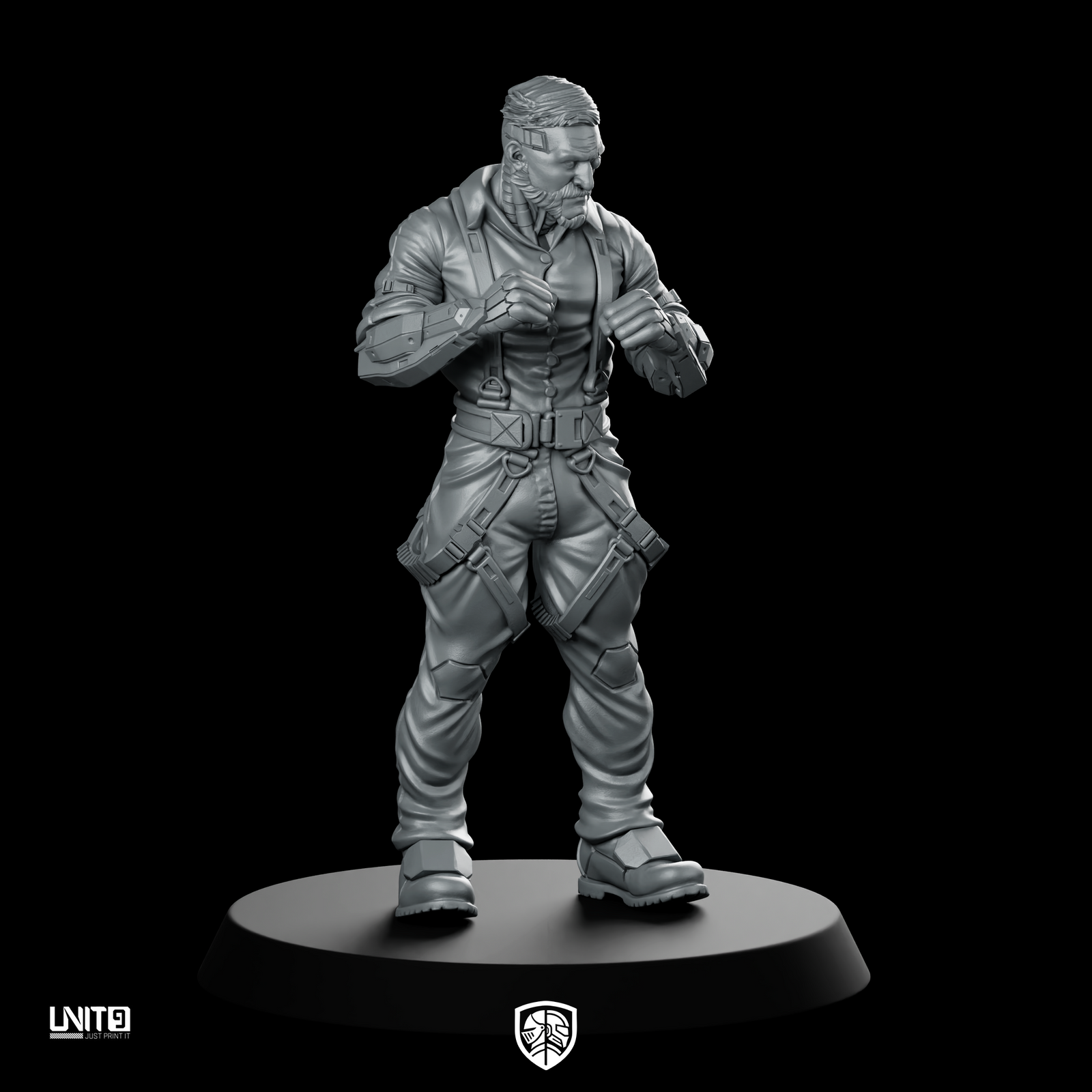 Liam Deadlock Murphy 01 Miniature Cyberpunk Tactical Operative