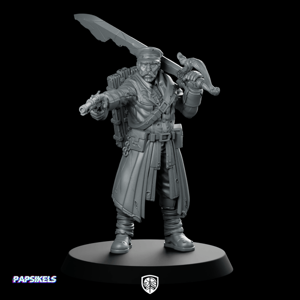 Lieutenant Of Faith Miniature Sci - Fi Zealot Pistol - Papsikels Miniatures - We Print Miniatures