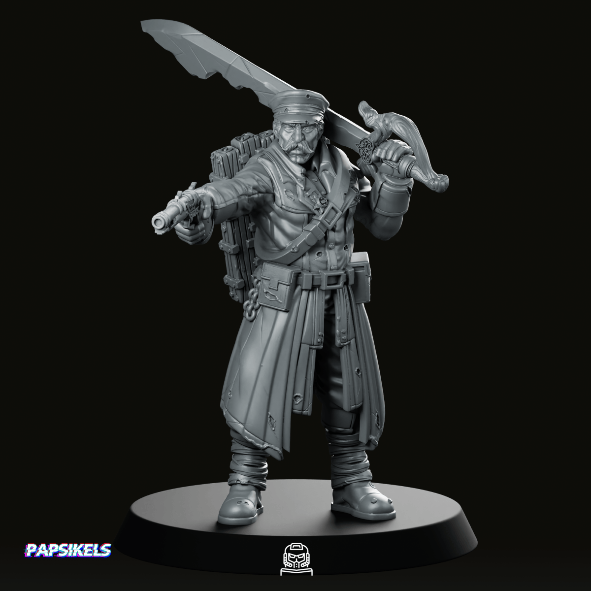 Lieutenant Of Faith Miniature - Papsikels Miniatures - We Print Miniatures