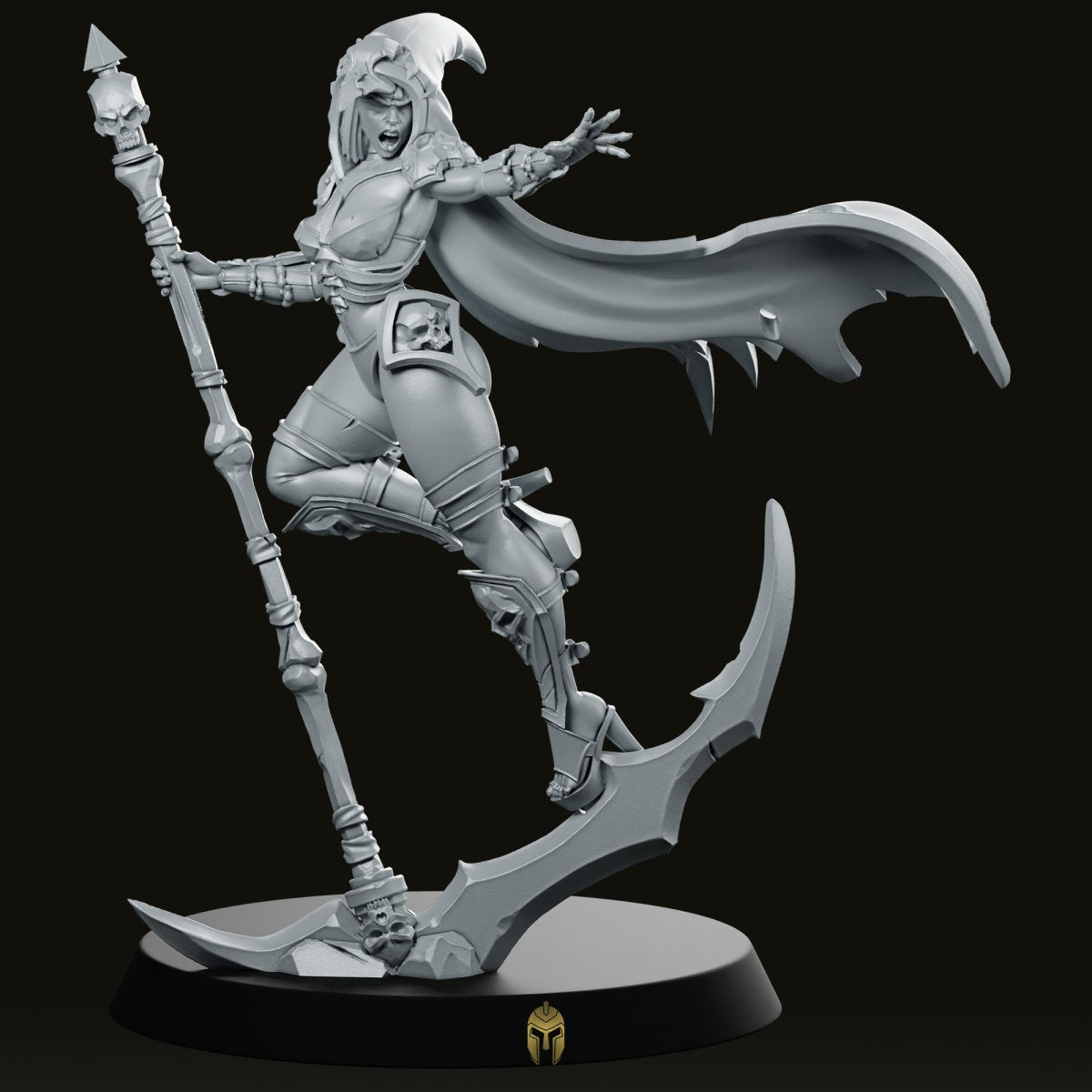 Lilith Over Weapon Miniature - CastNPlay - We Print Miniatures