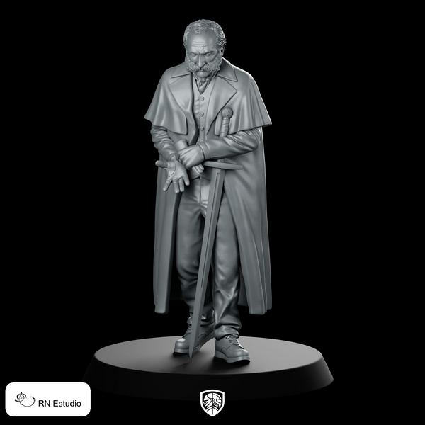 Lincoln The Hand Miniature Dark Fantasy Swordfighter